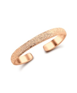 Rose Gold Plated Toe Ring Rough Pattern CTR-F02-02-RO-GP